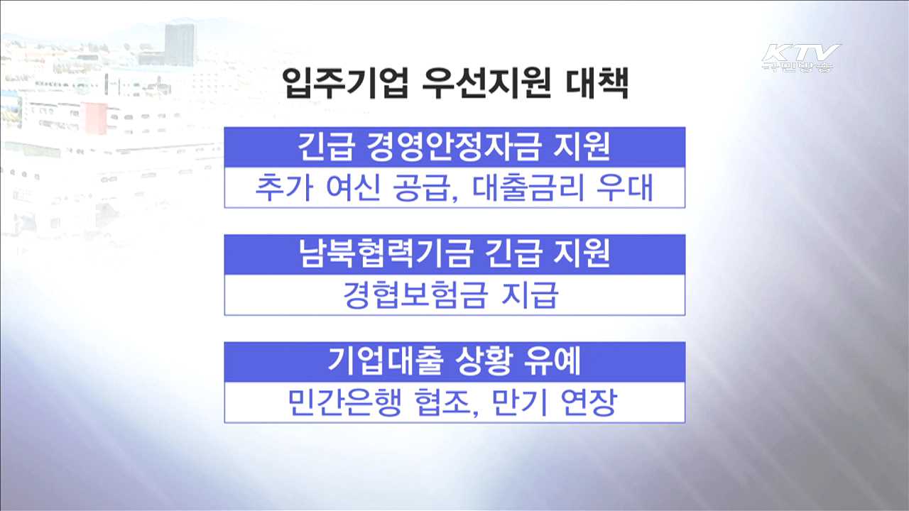개성공단 기업, 경영안정자금 지원·대출상환 유예