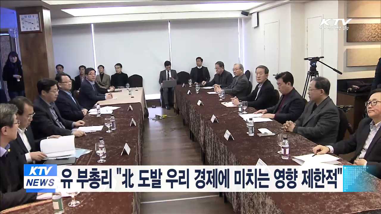 유 부총리 "北 도발 우리 경제에 미치는 영향 제한적"