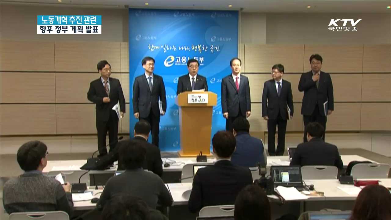 노동개혁 추진관련 향후 정부 계획 발표