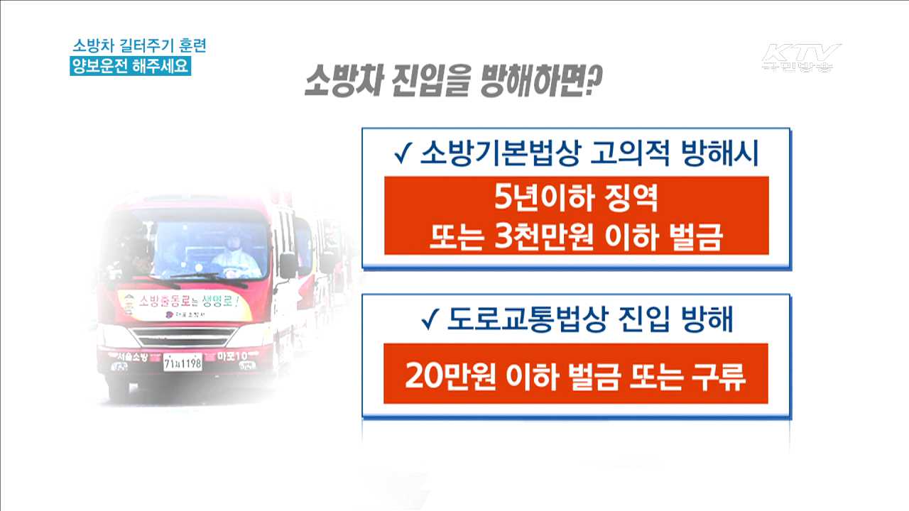 긴급출동 소방차에 타보니…양보운전 '아직'