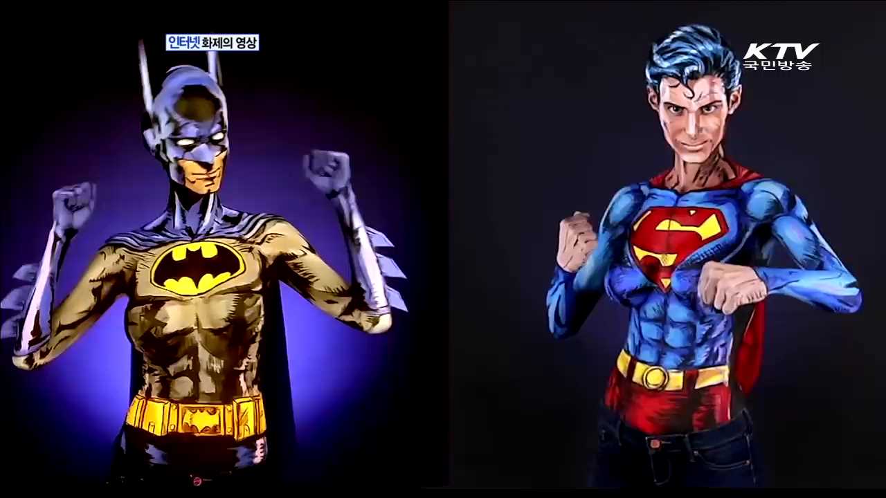 만화에서 튀어 나온 "슈퍼영웅들" [화제의 영상]