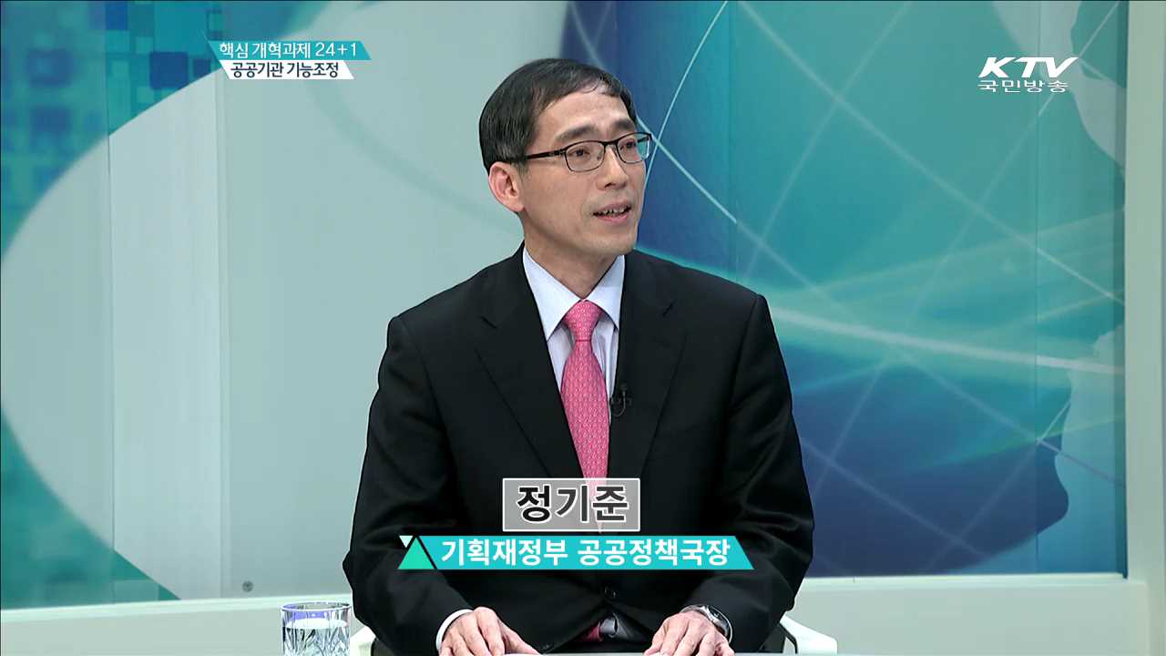 핵심 개혁과제 24+1 공공기관 기능조정