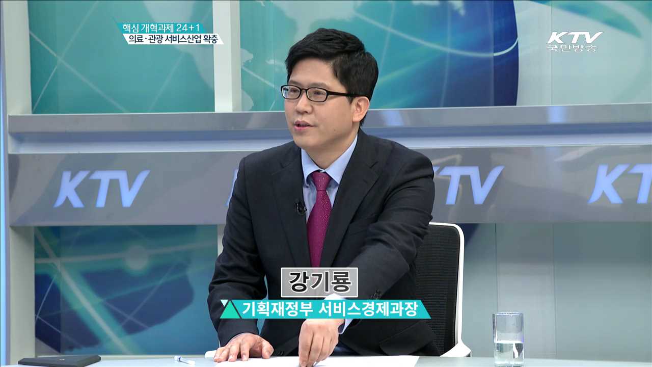 핵심 개혁과제 24+1 의료·관광 서비스산업 확충