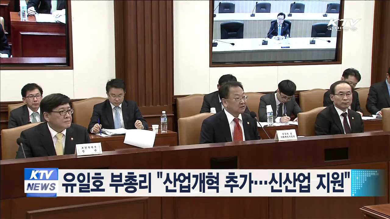 유일호 부총리 "산업개혁 추가…신산업 지원"