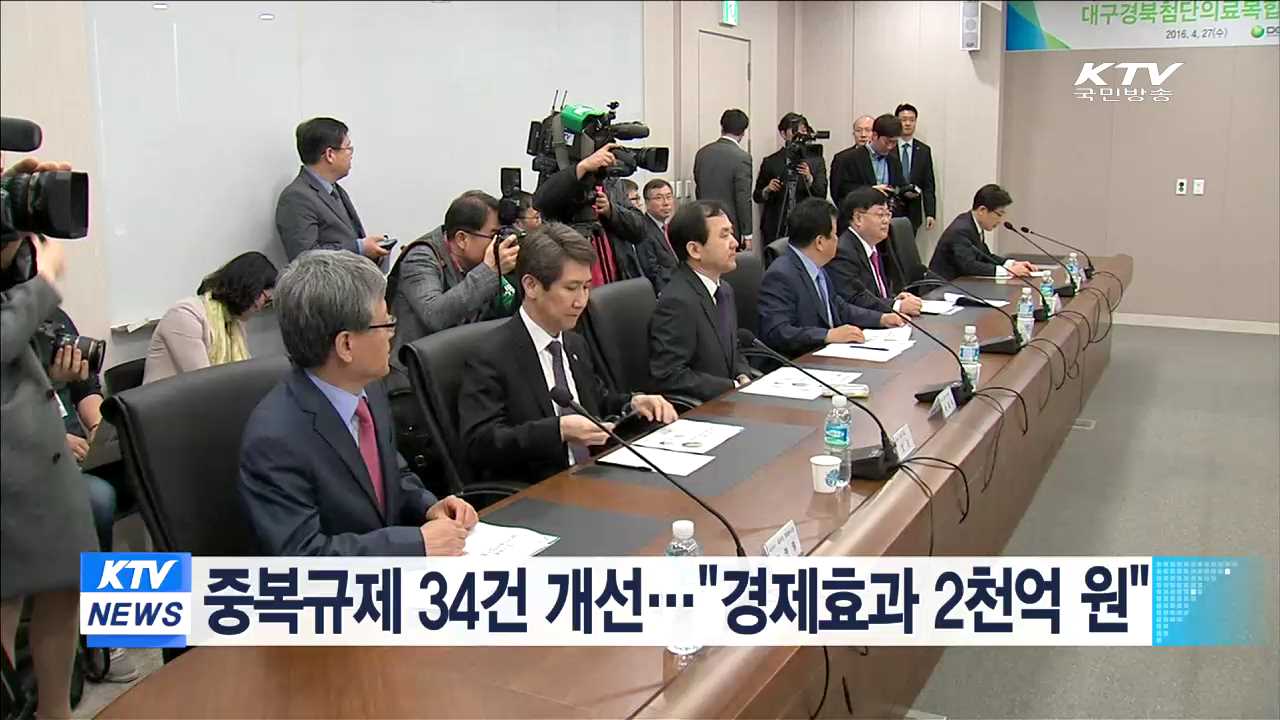 중복규제 34건 개선…"경제효과 2천억원"