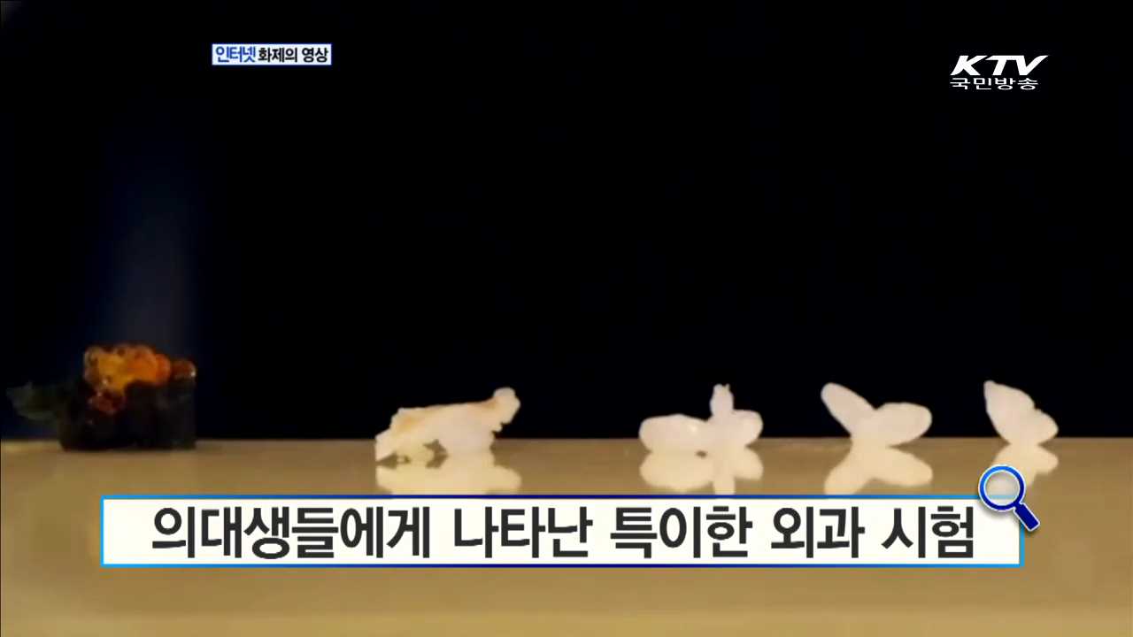 의대생들에게 나타난 특이한 외과 시험 [화제의 영상]