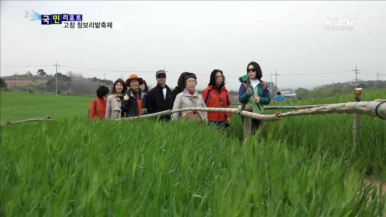 고창 청보리밭으로 '힐링 여행' 떠나요