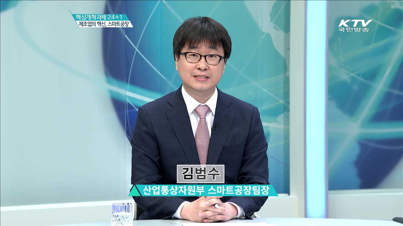 핵심 개혁과제 24+1 제조업의 혁신, 스마트공장