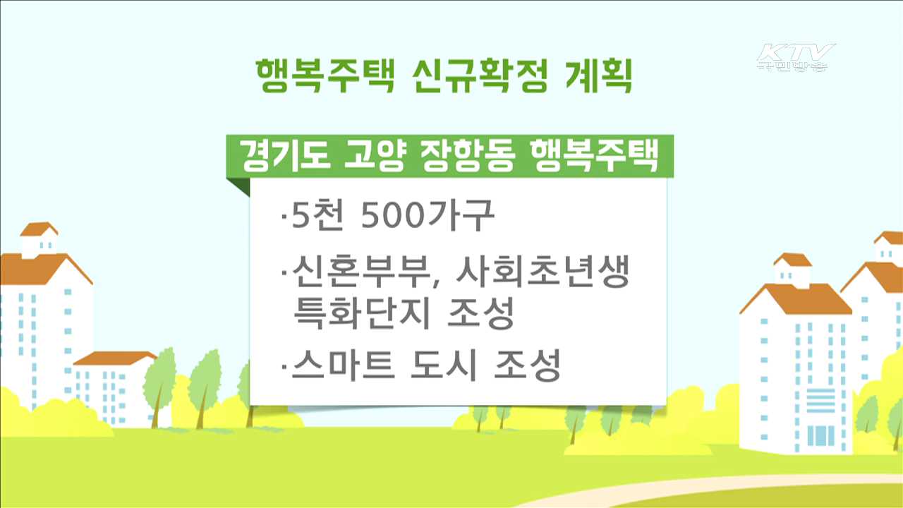 경기도 고양 등 행복주택 1만3천 가구 신규 확정