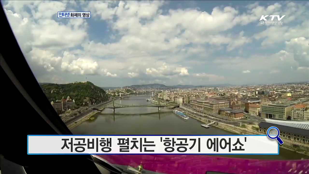 저공비행 펼치는 '항공기 에어쇼' [화제의 영상]