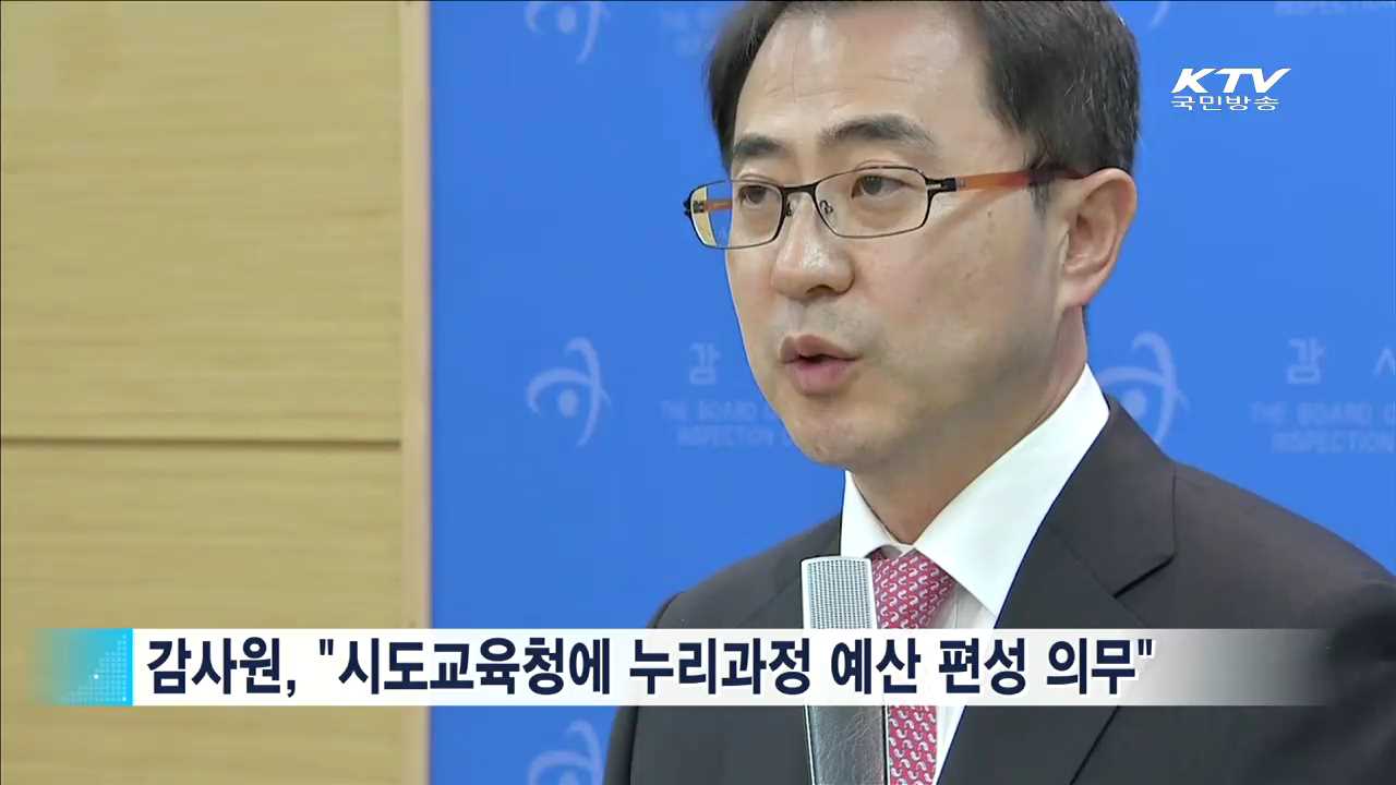 감사원 "교육청, 누리과정 예산 우선 편성해야"