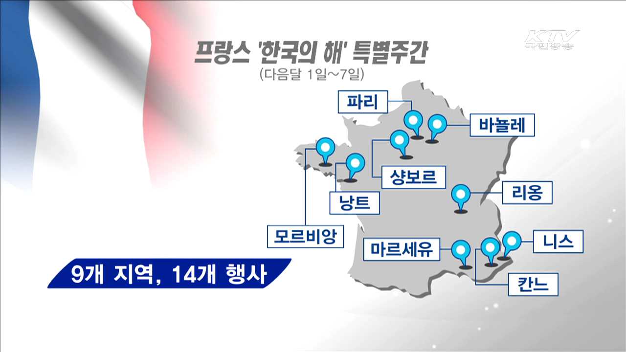 한불 수교 130주년…프랑스 '한국의 해 특별주간'