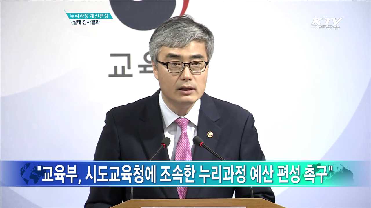 누리과정 예산편성 실태 감사결과