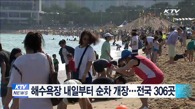 해수욕장 내일부터 순차 개장…전국 306곳