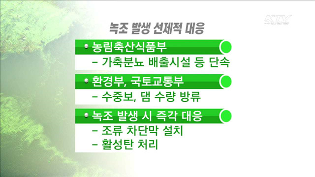 정부, 녹조 오염원 집중관리…선제적 대응