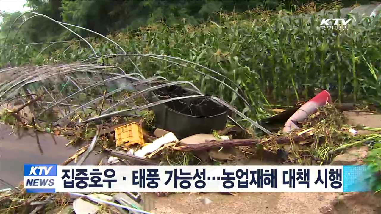 집중호우·태풍 가능성…농업재해 대책 시행