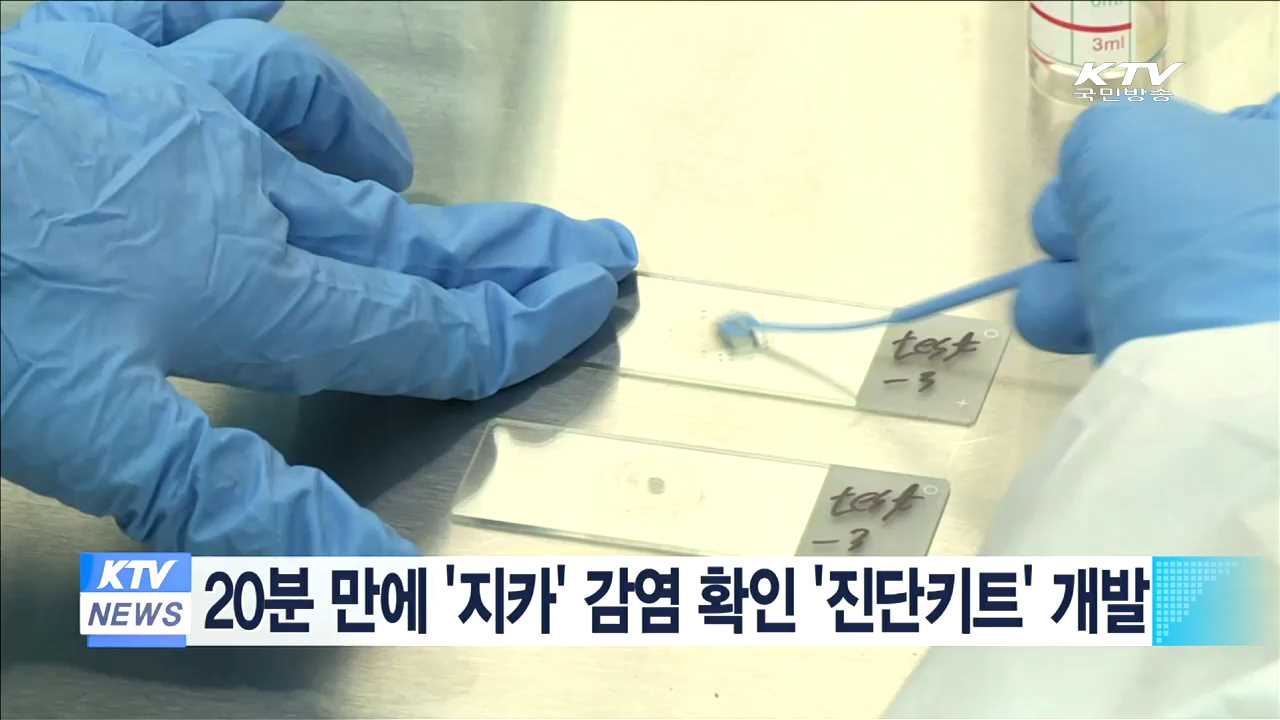 20분 만에 '지카' 감염 확인 '진단키트' 개발