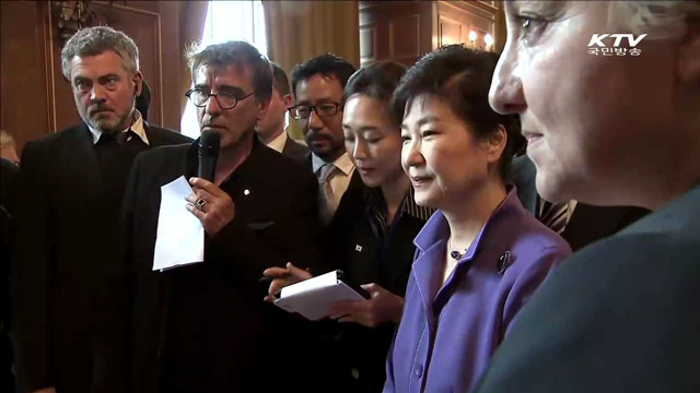 파리 K-POP 콘서트 관람…한국관 착공식 참석