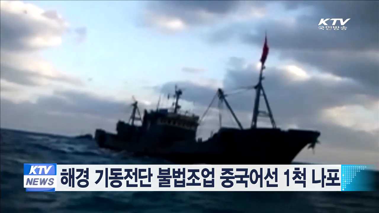 해경 기동전단 불법조업 중국어선 1척 나포