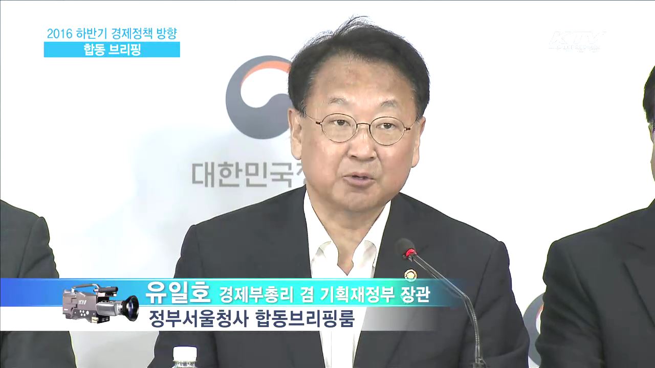 2016 하반기 경제정책방향 발표