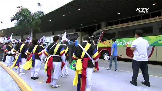 대한민국 선수단, 리우 현지 적응 훈련 돌입