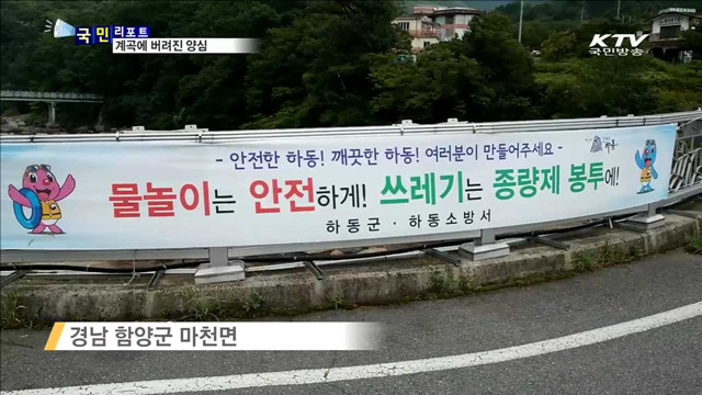 쓰레기로 덮힌 계곡…몰지각한 피서문화 여전