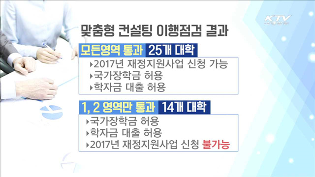 대학구조개혁 평가 이행 결과 점검…27개교 불합격
