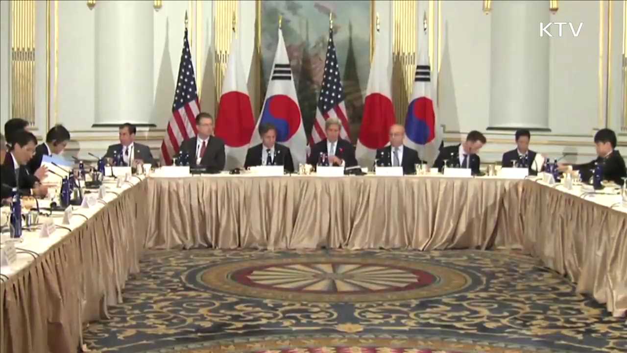 유엔서 '북핵 제재' 총력…한미일 외교장관회담