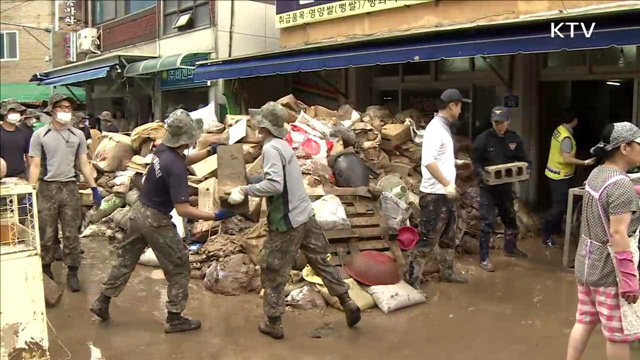 태풍 피해복구 '안간힘'…군인·자원봉사자 동참