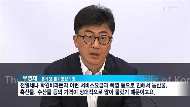 10월 소비자물가 전년 동기 대비 1.3% 상승