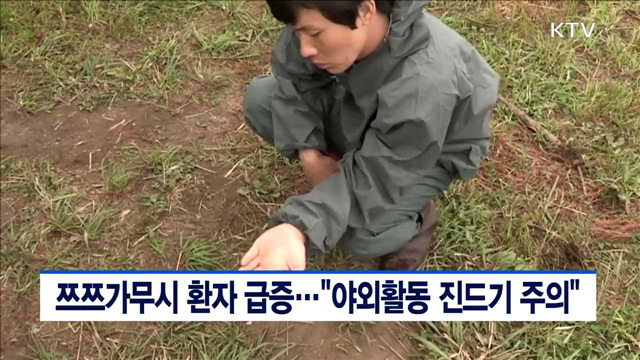 쯔쯔가무시 환자 급증…"야외활동 진드기 주의"