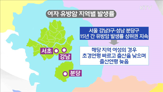 갑상선암 발생 대도시 편중…최대 15배 차이