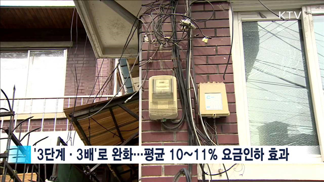 전기요금 '3단계·3배'로 완화…다음달 적용