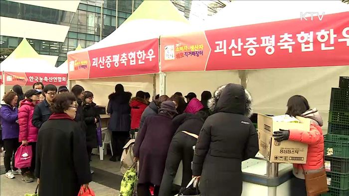 '달걀 50%·과일 40% 할인’…설맞이 직거래 장터