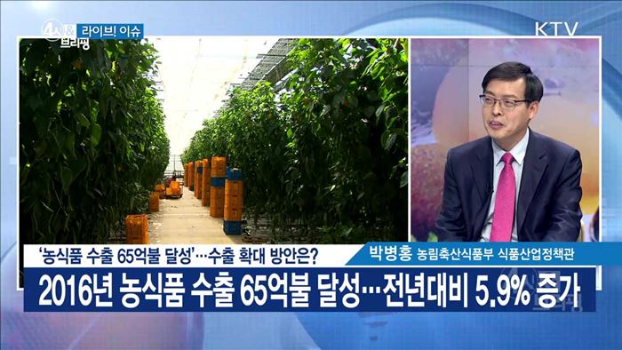 '농식품 수출 65억불 달성'···수출 확대 방안은? [라이브 이슈]