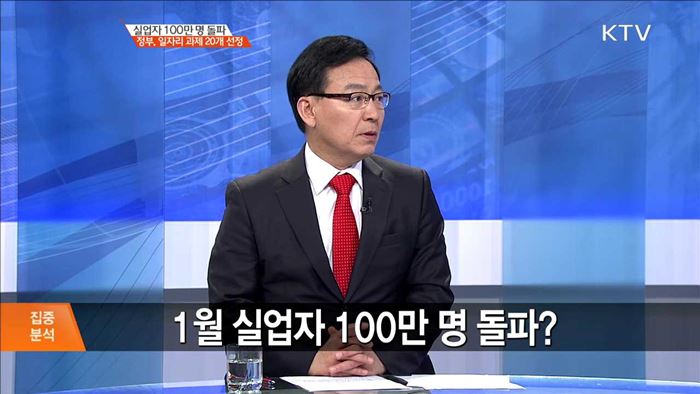 실업자 100만 명 돌파 정부, 일자리 과제 20개 선정 [집중분석]