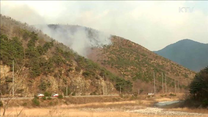 드론 투입 '산불 예방'…방화범 검거팀 운영