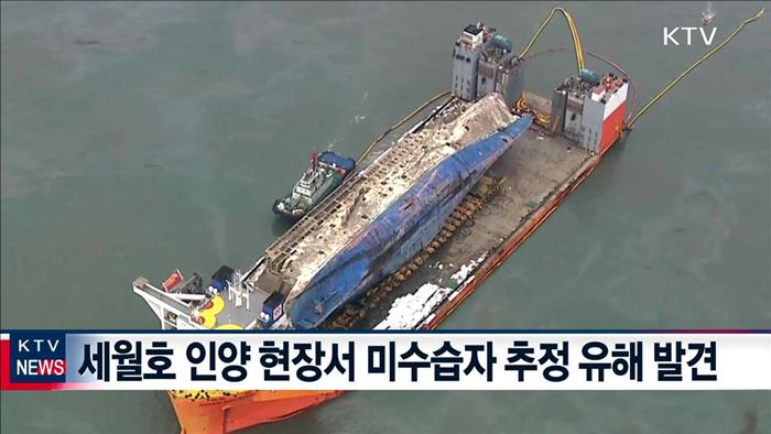 세월호 미수습자 추정 유해 발견…신원 확인 중