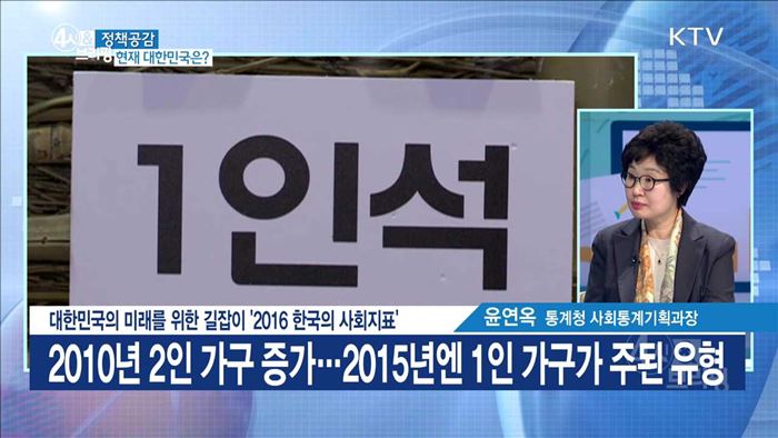 대한민국의 미래를 위한 길잡이 '2016 한국의 사회지표' [정책공감]