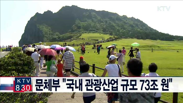 문체부 "국내 관광산업 규모 73조 원"