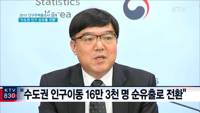 수도권 인구 처음으로 '순유출'로 전환