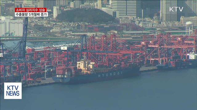 소비자 심리지수 큰 폭 상승…수출도 호조