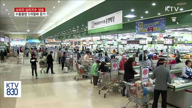 소비자 심리지수 큰 폭 상승…수출도 호조