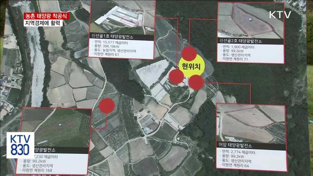 농촌 태양광 착공식…지역경제에 활력