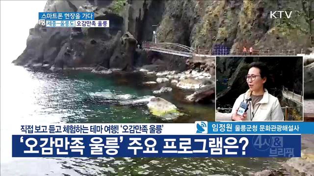 직접 보고 듣고 체험하는 테마 여행! '오감만족 울릉'