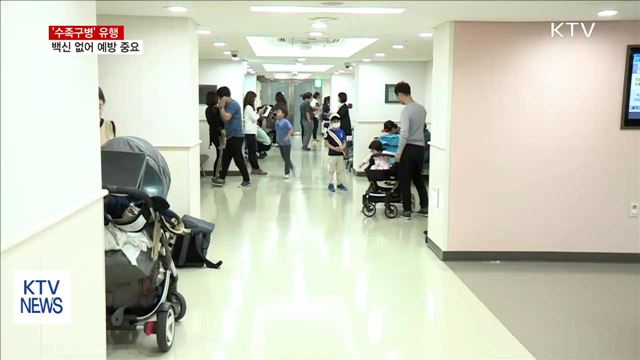 영아 '수족구병' 유행…백신 없어 예방 중요