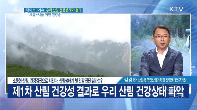 소중한 산림, 건강검진으로 지킨다. 산림생태계 첫 건강 진단 결과는? [라이브 이슈]