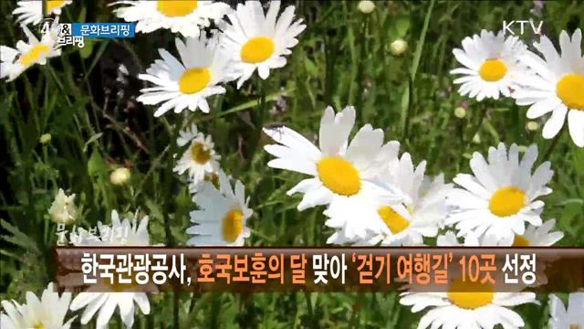 한국관광공사, 호국보훈의 달 맞아 '걷기 여행길' 10곳 선정 [문화 브리핑]