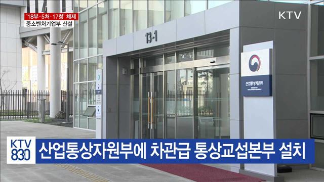 '18부·5처·17청' 체제…중소벤처기업부 신설