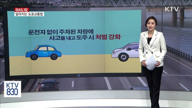 달라지는 도로교통법 [아시나요]